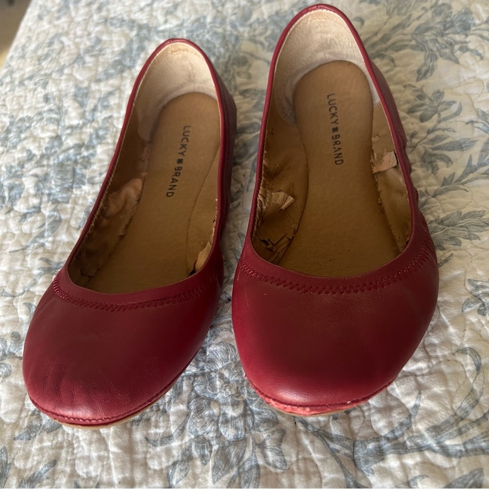 Lucky Brand Magenta Emmie Ballet Flats